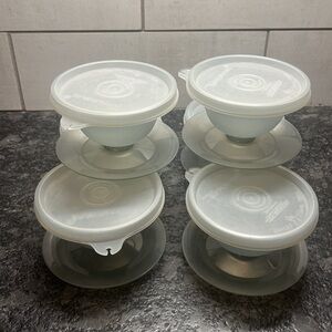 Set of 6Vintage Tupperware dessert cups Like new condition.  Pull apart …